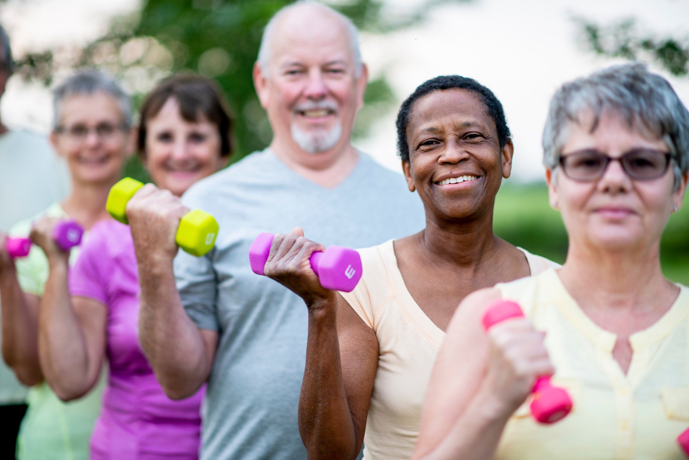 Seniors Exercising